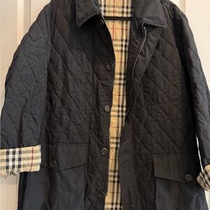 Authentic Burberry Quilted Black Jacket